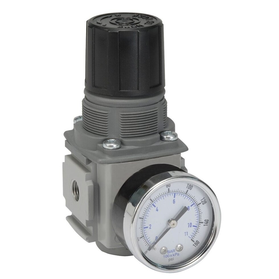 Metric Thread Compact Regulator Global FRL P32 Depatie Fluid Power